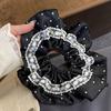 Estilo Coreano Moe Hermana Lunares Encaje Anillo para el Cabello Dulce Atmósfera de Moda Cuerda para Moño Albóndiga Artefacto para Cola de Caballo Set de Peinado Femenino