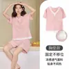 Tienda Física Mayorista Verano Nuevo Estilo Pijama de Seda Helada Acanalado para Mujer con Copas, Ropa de Casa Casual Sencilla, Una Pieza Dropshipping