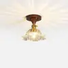 Lámpara de techo vintage para pasillo, luz de entrada de pasillo y escalera, luz de armario de dormitorio, lámpara de iluminación retro simple de Zhongshan P7 hierro