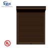 Persiana enrollable de acero ignífuga de doble vía de 3 horas, persiana enrollable engrosada resistente al viento, puerta de tienda, edificio, lama de cortina compuesta, puerta enrollable de acero