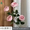 26 Años de Materiales de Flores Rosadas, Diseño de Rendimiento Comercial, Flores Falsas para Sesión de Fotos de Boda Romántica, Flores de Seda para Decoración Suave