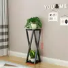 Suporte de Flores de Ferro para Varanda, Suporte de Flores Combinado de Dois Níveis para Piso Interno para Plantas Verdes, Suculentas e Plantas de Entrada