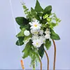 Accesorios de boda arreglo floral de suelo flor phalaenopsis decoración de salón de bodas arreglo floral arte floral decorativo arreglo floral de pasillo