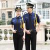 Novas roupas de trabalho de segurança branca, camisa de manga curta masculina, terno de etiqueta, imagem de propriedade, correio, concierge, uniforme, roupas de verão