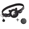 Colar de Rastreamento Airtag de Silicone com Orelhas de Gato Amazon Transfronteiriço, Colar à Prova d'Água com Sino, Colar Refletivo Ajustável