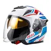 Anuncio Casco de Motocicleta Eléctrica Certificado 3C para Hombres y Mujeres Casco Medio de Seguridad Transpirable para Motociclismo en Todas las Estaciones