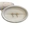 Pendientes de Acero de Titanio 316L Color Oro Café Claro, Clavos para Hélice de Oreja con Forma de Corazón y Flor de Cuatro Hojas, Joyería para Piercing de Oreja con Rosca Externa No Extraíble, Amigable para Dormir