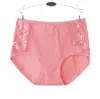 Cuecas com Renda Algodão Puro Cintura Alta Cuecas Tamanho Grande para Mulheres Extra-Gordas Modeladoras de Quadril e Apertadas na Cintura para Mamãe