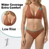 Conjunto de Sujetador de Triángulo con Costilla Sin Costuras Inalámbrico de Tirantes Anchos y Tanga para Mujer Zhanrun Cross-Border Br16 Dd03