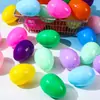 Cápsula de gashapon con forma de huevo de 56x78 mm transfronteriza, cáscara de huevo de Pascua ovalada grande, se puede llenar con huevos de juguete
