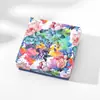 Caja de Regalo Dura Impresa a Color 9X9X3 con Tapa y Base, Caja de Regalo Especial para Pulseras y Brazaletes, Caja de Regalo para Joyería de Tela de Terciopelo