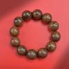 Sandalia de Cuero de Tigre Natural Sándalo Grano Shun Hilo Seiko 2.0 Anillo Simple Leer Cuentas de Buda Pareja Hombres y Mujeres Wen Jugar Fábrica Mayorista