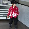 Ropa exterior de otoño para niños, chaqueta de béisbol tipo motociclista, nuevo estilo 2026, chaqueta infantil moderna y genial para niños pequeños