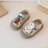 2025 Nuevos Zapatos de Princesa para Niñas de Primavera y Otoño Zapatos de Cuero para Caminar de Bebé Conejito Lindo Mary Janes de Suela Suave Sandalias Cómodas