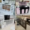 Armário de Exibição para Nail Art Armário de Armazenamento para Esmalte e Cola Armário de Armazenamento para Esmalte Placa de Cores Produto Armário de Armazenamento para Salão de Unhas