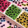 Acessórios para óculos redondos de acrílico pingente de óculos criativo de desenho animado decoração de brinquedo de pelúcia feito à mão diy acessórios em lote