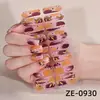 Zhengxiang 2026 Pegatinas para Uñas Sin Hornear Impermeables Foil Dorado 3D Brillo Película de Esmalte de Uñas Gradiente Pegatinas para Uñas Francesas Personalizadas