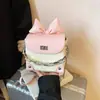 Bolsa Transversal Fofa Transfronteiriça, Mini Bolsa de Ombro da Moda, Bolsa Quadrada Pequena com Corrente, Bolsa de Mão, Estilo Coreano de Verão com Laço Novo Modelo