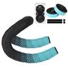 Manillar de bicicleta de carretera transpirable y absorbente de sudor con mango reflectante con degradado de color impermeable y antideslizante con accesorios para bicicleta