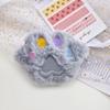 Broche de peluche con forma de garra de gato, relleno de algodón, colorido, accesorio de ropa, muñeca de tela bordada, material para horquillas DIY, venta al por mayor