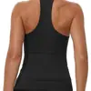 Regata Cropped Esportiva Fina Europeia e Americana para Yoga, Costas Nuas, Sexy, Confortável, Respirável, Camiseta Básica Feminina