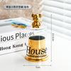 Caja de Palillos de Lujo Ligero de Gama Alta para Uso Doméstico, Portapalillos Creativo y Personalizado para Sala de Estar, Caja Práctica Nueva para Bastoncillos de Algodón, Frasco de Palillos para Uso Comercial