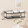 Soporte sin perforación para decodificador de TV, estante de almacenamiento para proyector, estante simple de pared para router
