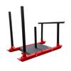 Equipamento Esportivo Fitness Indoor Carrinho de Trenó Treinamento com Mãos Empurrado Tipo Empurra-Puxa Carrinho de Treinamento Explosivo com Suporte de Peso
