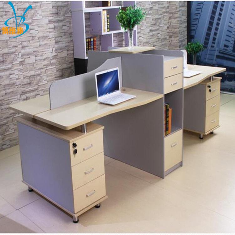 厂家办公室卡座 办公屏风桌 简约时尚四人位职员工位