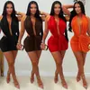 C7771 Transfronteiriço 2026 Nova Moda Feminina Sexy Decote em V Profundo Alcinha Bodycon Vestido Curto Boate Hot Girl Cor Sólida Vestido
