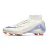 Nuevos zapatos de fútbol transfronterizos para estudiantes hombres y mujeres, zapatos de fútbol TF con tacos largos para césped artificial de la Copa de Europa, en stock para venta al por mayor