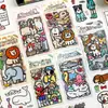 Serie de Notas de Paseo Yuezhen Pegatinas Planas Divertidas y Lindas Dibujos Animados Pegatinas Infantiles para Diarios Pegatinas Troqueladas