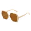 Nuevas Gafas de Sol Hexagonales Moda Europea y Americana Gafas Geométricas Simples Gafas de Sol Elegantes Versátiles para Mujer
