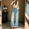 Jeans Americanos Retro de Pierna Ancha Nuevos para Mujer 2026, Primavera y Otoño, Corte Holgado, Diseño Adelgazante, Pierna Recta, Pantalones de Longitud Completa