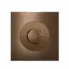 Serie de trefilado de aluminio L77 transfronteriza Interruptor de reinicio de punto marrón Panel de enchufe de Hong Kong británico Oculto estándar británico