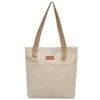 Bolsa de Lona de Gran Capacidad para Estudiantes Mujeres, Mochila Escolar para Llevar Libros, Bolso Trendy Simple Estilo Coreano para el Trabajo, Bolso de Hombro de Color Sólido de Mano