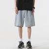 Shorts jeans masculinos verão solto azul retrô fino Calças masculinas da moda shorts casuais retos
