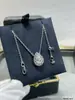 Colar de Diamante Gota d'Água Graff Versão Alta V Dourada Luxo Leve Versátil Mesmo Estilo Pingente Totalmente Diamantado Corrente para Clavícula Feminina Processo CNC