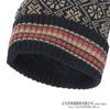Europeu e americano novo jacquard malha chapéu luvas cachecol conjunto feminino outono e inverno ao ar livre chapéu à prova de frio conjunto de três peças para homens