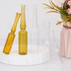 Frasco de inyección puntual 1ml 2ml 3ml 5ml estándar europeo ámbar cuello curvo ampolla fácil de plegar ampolla esencia frasco de vidrio