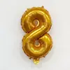 Globos de Papel de Aluminio Naranja de 16 pulgadas Estilo Americano Delgados con Alfabeto Inglés y Números para Fiesta de Cumpleaños y Decoración de Boda