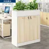 Gabinete de florero de oficina gabinete bajo gabinete divisor gabinete rectangular largo de madera para archivos gabinete lateral de escritorio Metabo