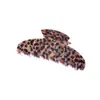 Pinza Sencilla para el Cabello para la Parte Trasera de la Cabeza, Pinza de Acetato Estilo Coreano con Estampado de Leopardo, Accesorio para el Cabello de Media Luna al por Mayor