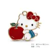 Venta Caliente Transfronteriza Dibujos Animados Sanrio Gato Kt Esmalte Aleación Colgante Joyería Collar Accesorio Componentes para Joyería DIY
