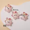 Pequeños accesorios de resina, animales marinos de dibujos animados transparentes y brillantes, dulces accesorios para el cabello estilo coreano, accesorios de resina para DIY