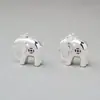 Pingente de Elefante Auspicioso Prata Esterlina Banhada a Prata Lisa Seiko S925 Pingente para Colar DIY Corrente Clavícula Acessórios de Joia Prateada