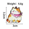 Insignia con Forma de Huevo para Mascotas Transfronteriza Broche de Animal Lindo Accesorios Dibujos Animados Cerdo Pequeño Leopardo Rosa Broche de Animal