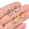 Suministro Directo de Amazon Aro de Acero Inoxidable Hebilla de Oreja Accesorios para Pendientes DIY Pendientes Neutros Combinan con Todo Pendientes Lisos