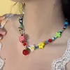 Collar con Lazo de Color Dopamina para Mujer, Cadena para Clavícula para Vacaciones en la Playa, Viajes, Foto