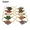 WT-B639 comercio exterior al por mayor gema forma de estrella pulsera de latón ajustable para niña accesorios básicos diarios